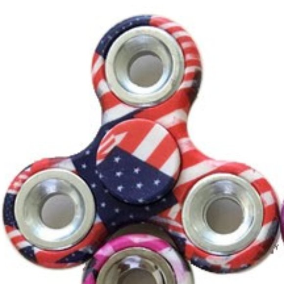 Red, White and Blue Fidget Stress Reliever Spinner NWT - Picture 2 of 6